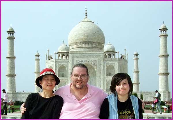 Phillips Family at the Taj Mahal