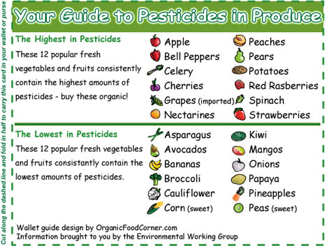 Organic Food Chart