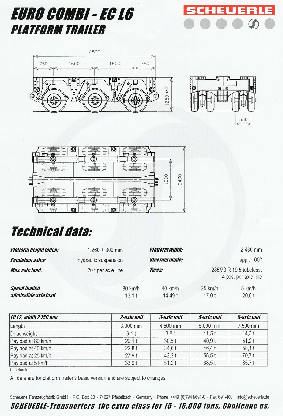 Photo: Scheuerle Euro Combi L6 | Scheuerle Lowloader Program album ...